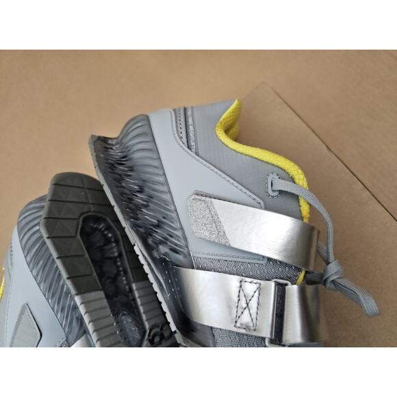 Nike Romaleos 4 Men's Size 10 Weightlifting Shoes Gray/Yellow CD3463 - Picture 4 of 6